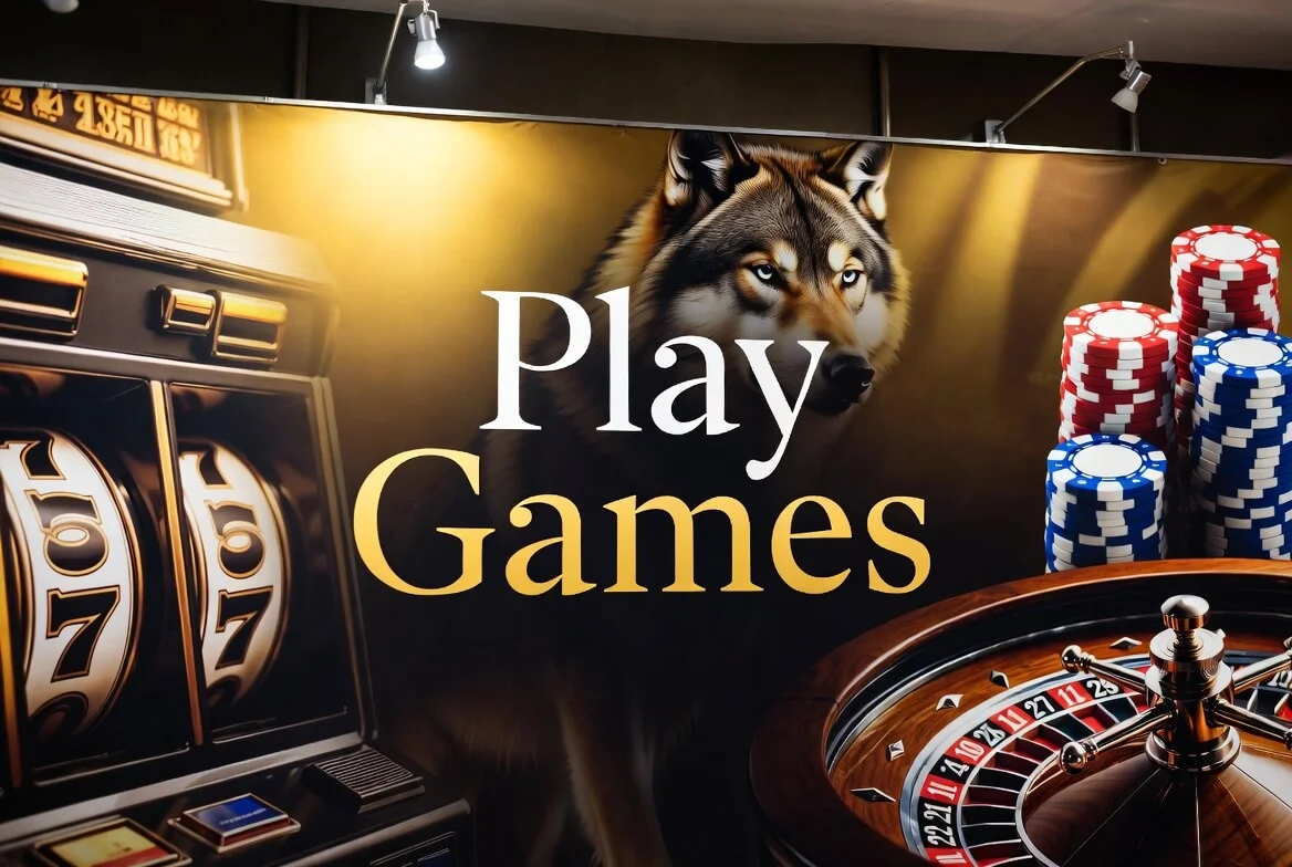 Wolf Winner Australia casino lobby with pokies and welcome bonus